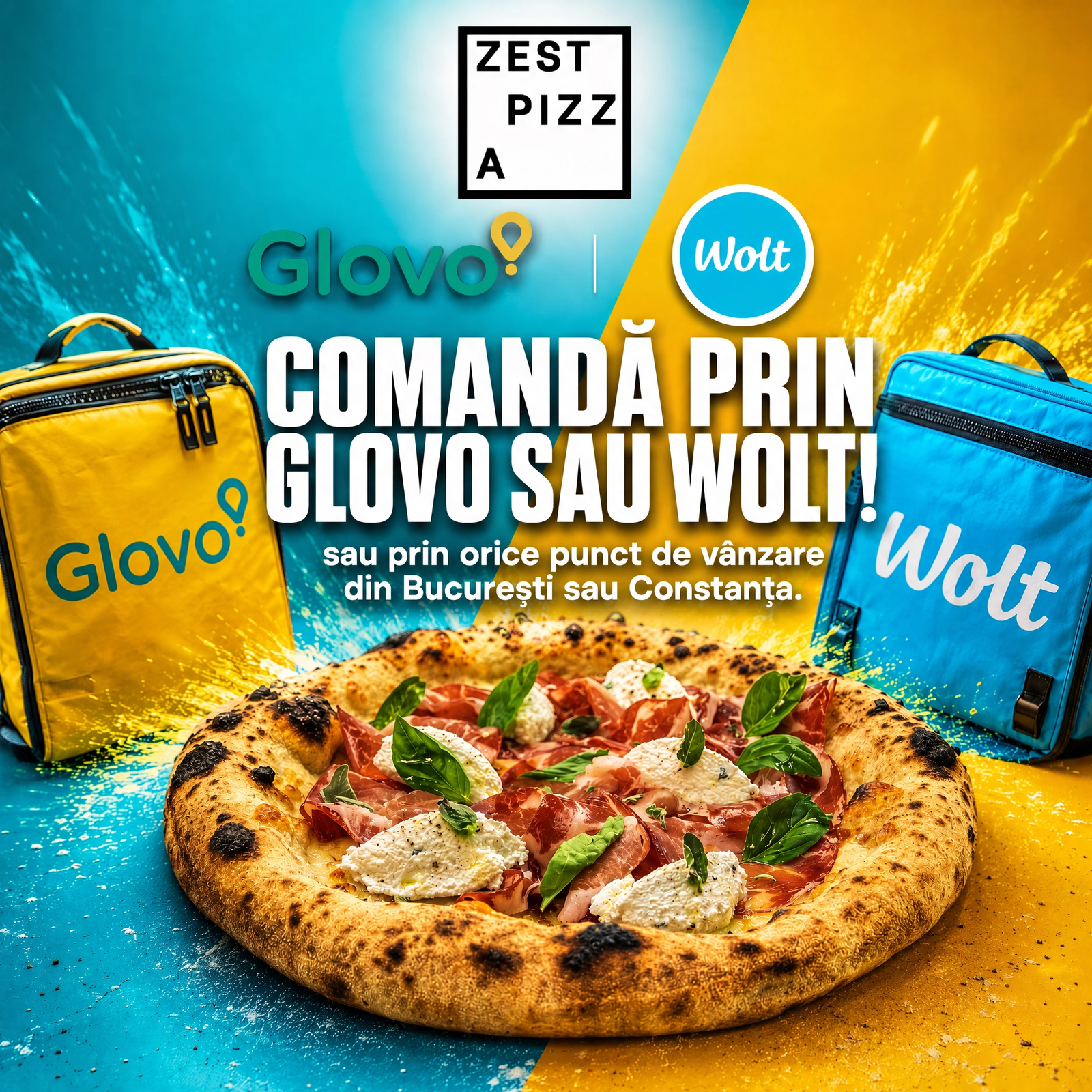 Începând de azi comandă prin Glovo sau Wolt